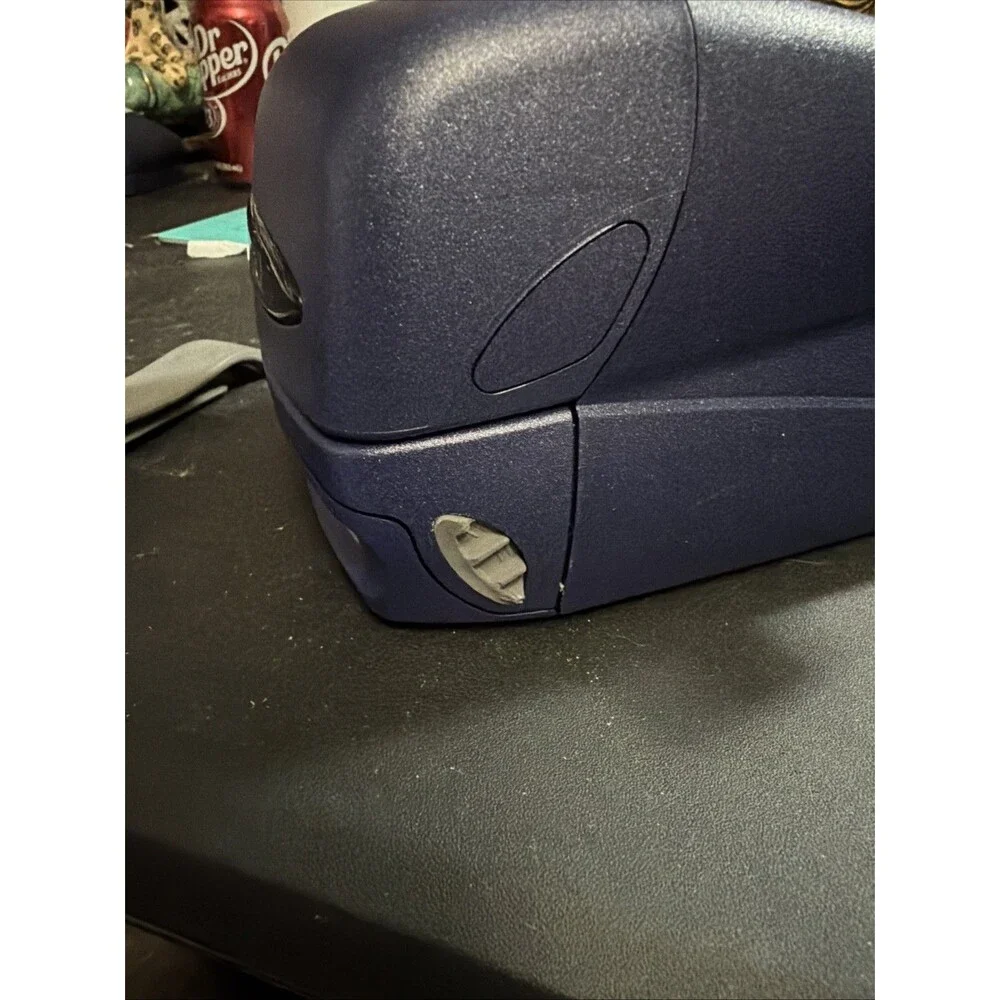 Vintage Polaroid Instant Camera Blue w/ Carry Case Broken Hand Strap Untested
